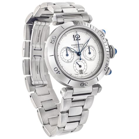 cartier pasha r40305803|Cartier Pasha Chronograph 38mm W31030H3 .